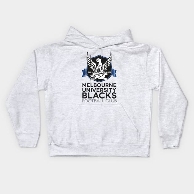 Melbourne university blacks fc | AFL Footy Kids Hoodie by euror-design